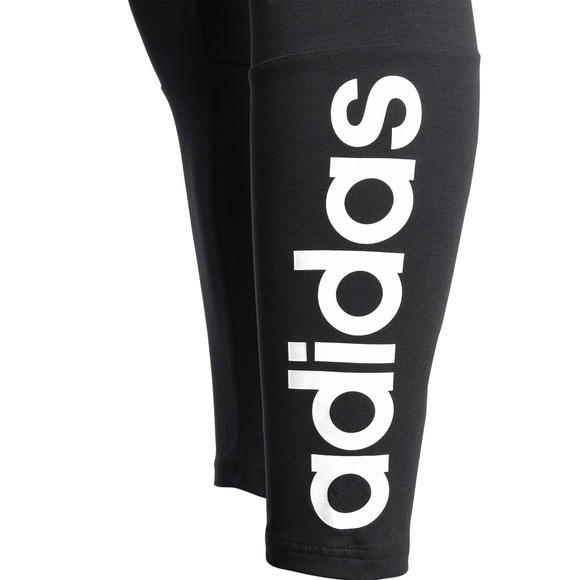 ADIDAS — Black Logo Essential Linear Leggings NWT - Picture 3 of 8